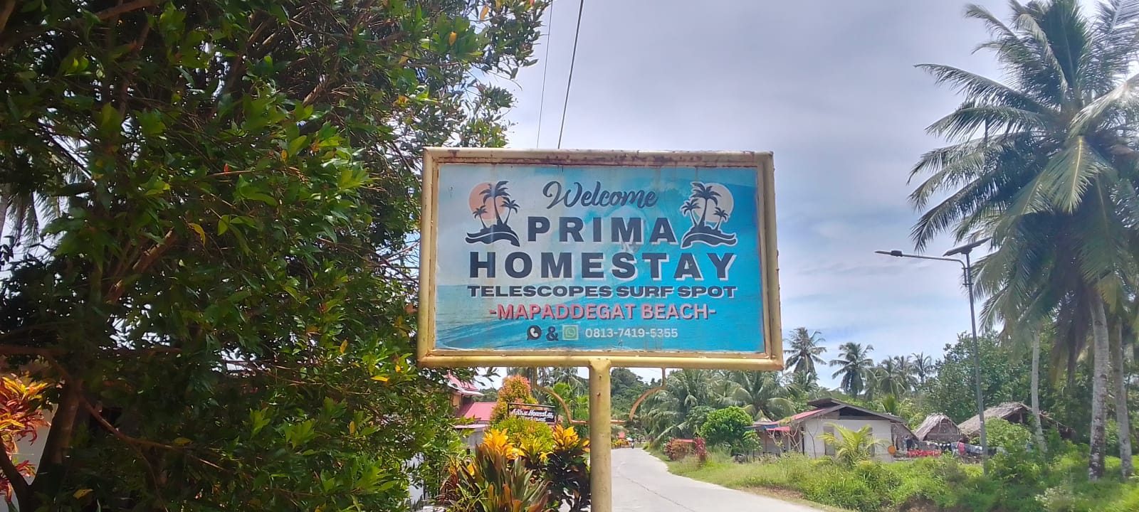 Prima Homestay signboard